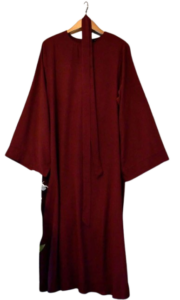 maroon abaya
